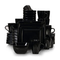 16/32/48-Pc. Black Porcelain Square Dinnerware Set