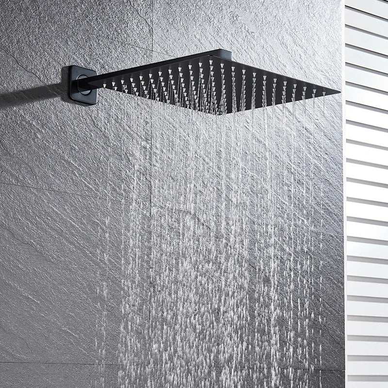 Matte Black Shower Faucet Set