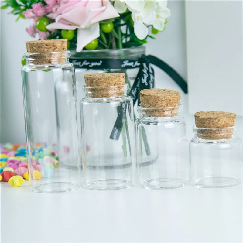 Glass Bottles with Cork [50ml 80ml 100ml 150ml]
