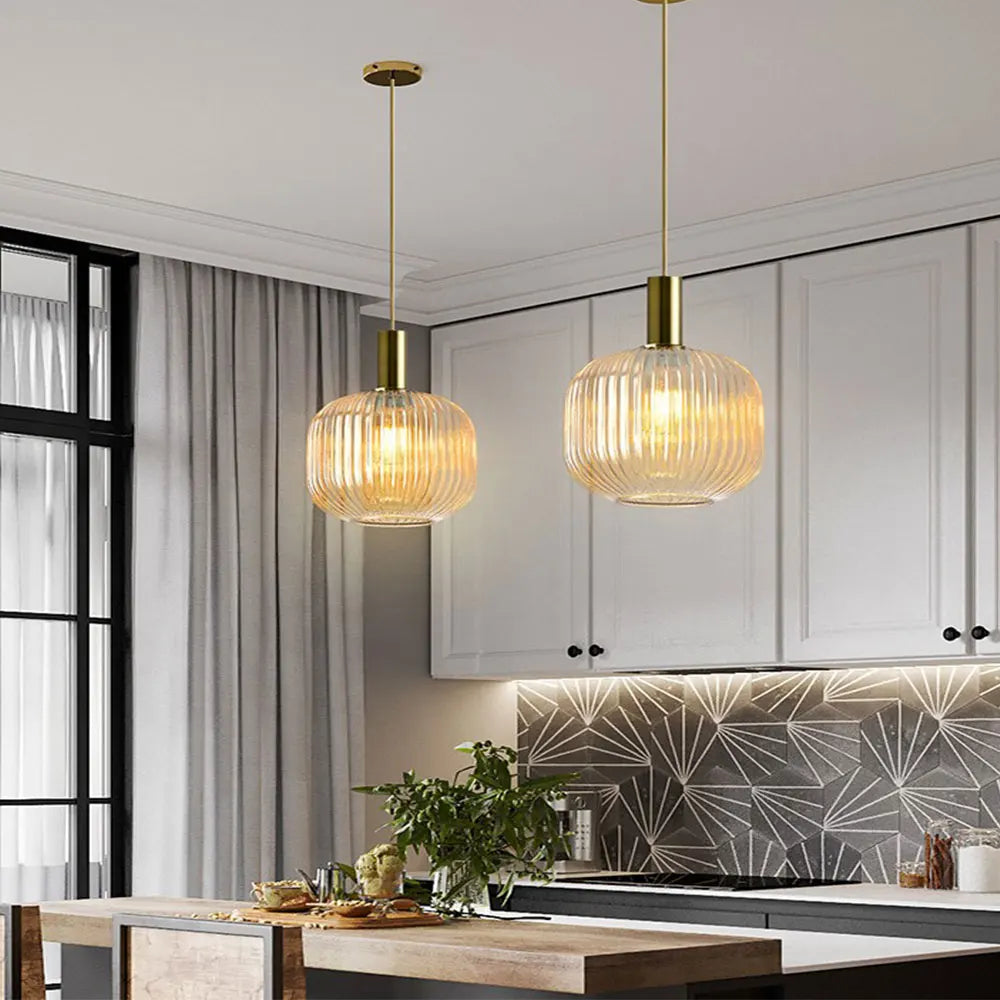 Glass pendant lights, LED