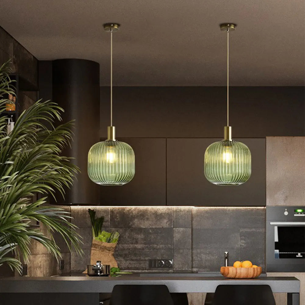 Glass pendant lights, LED