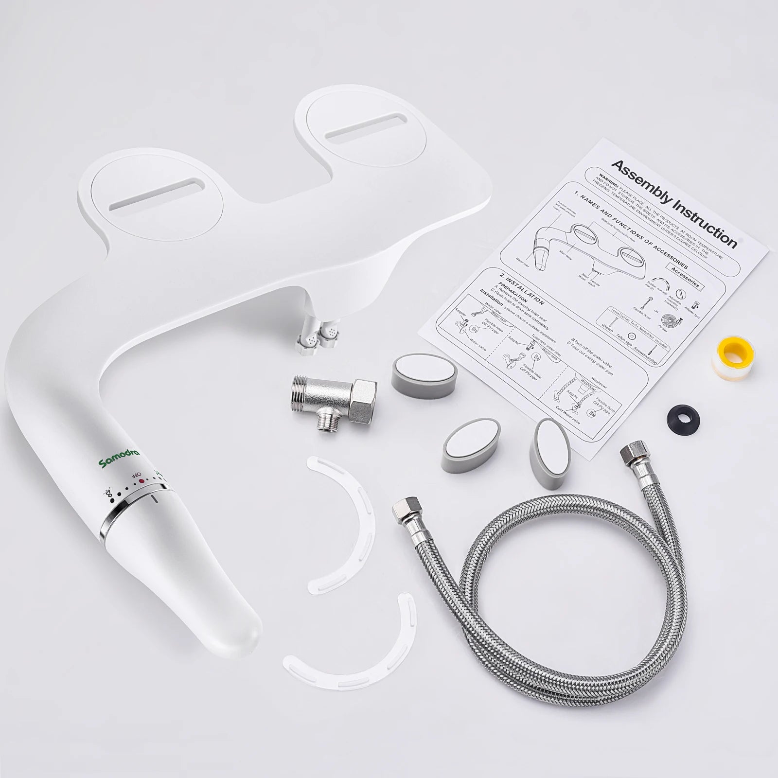 Ultra-Slim Bidet Toilet Seat Attachment