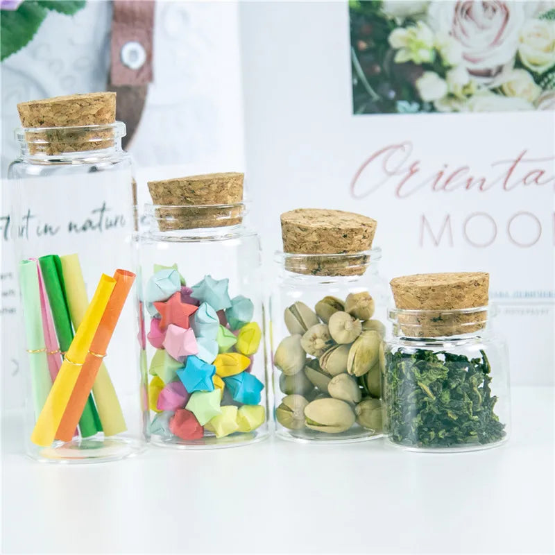 Glass Bottles with Cork [50ml 80ml 100ml 150ml]