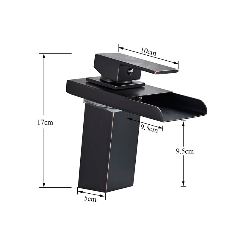Black LED Bathroom  Faucet
