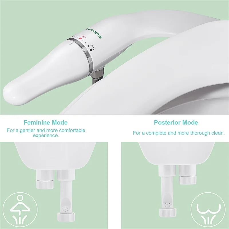Ultra-Slim Bidet Toilet Seat Attachment