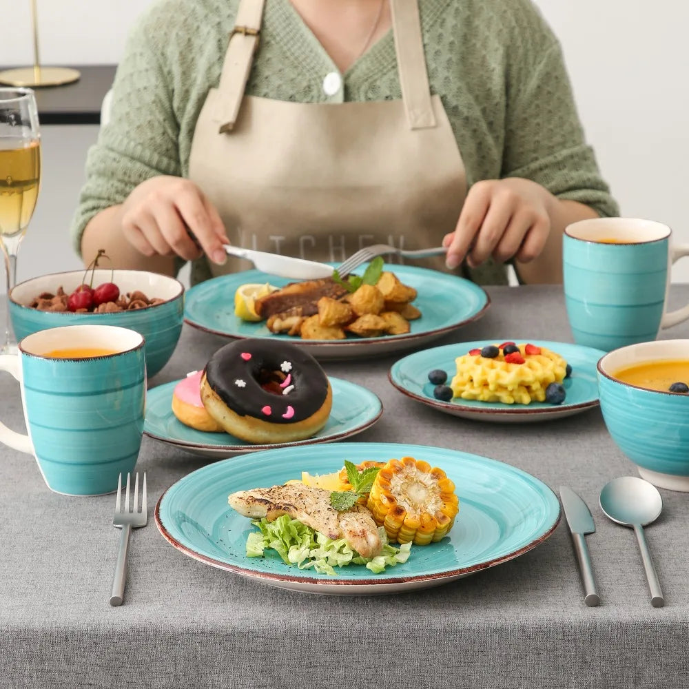 16/32Pc. Porcelain Dinnerware Set