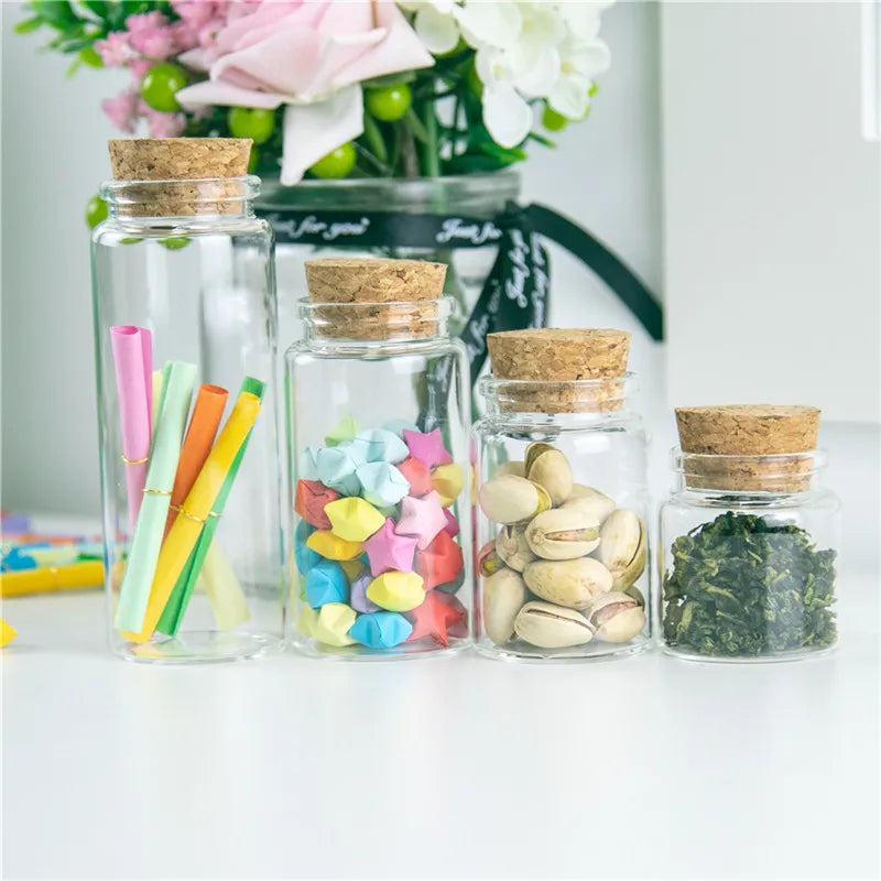 Glass Bottles with Cork [50ml 80ml 100ml 150ml]
