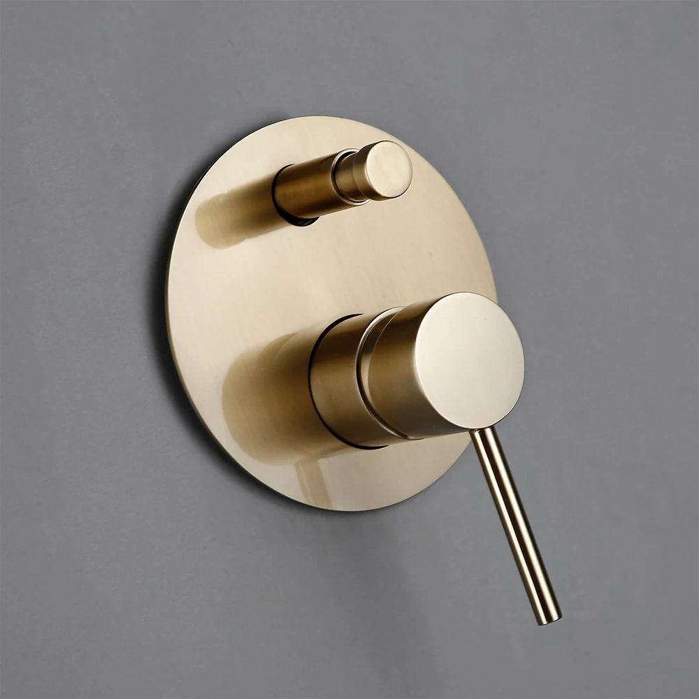 Rain Fall Shower Head Brushed Gold