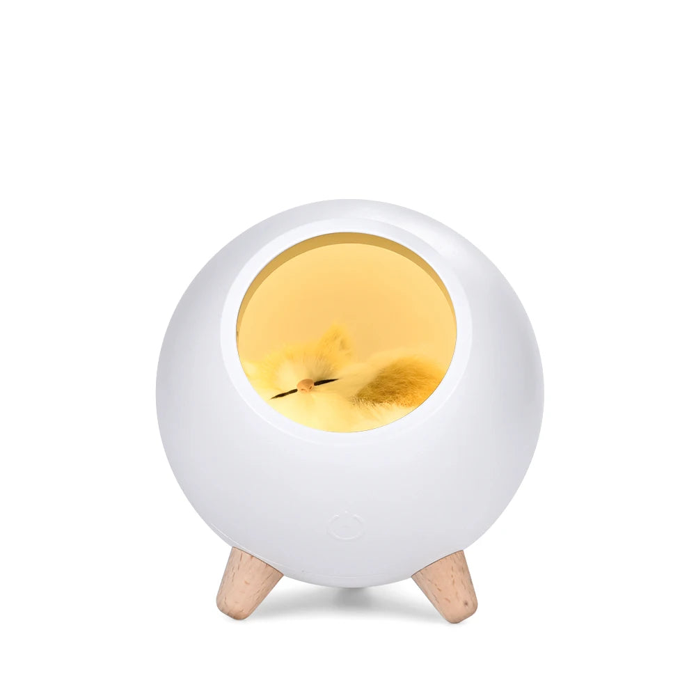 USB Cute Cat House Touch Dimming LED