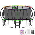 Outdoor Trampoline for Kids with Basketball