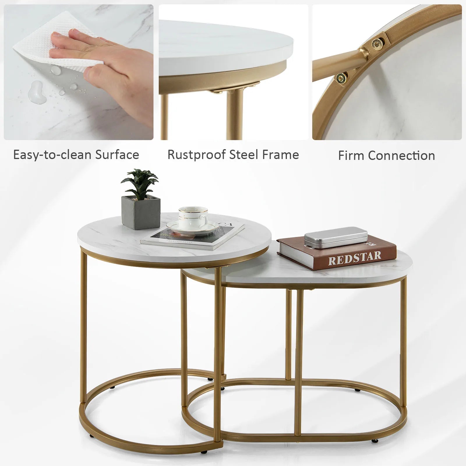 Nesting Coffee Table Set of 2