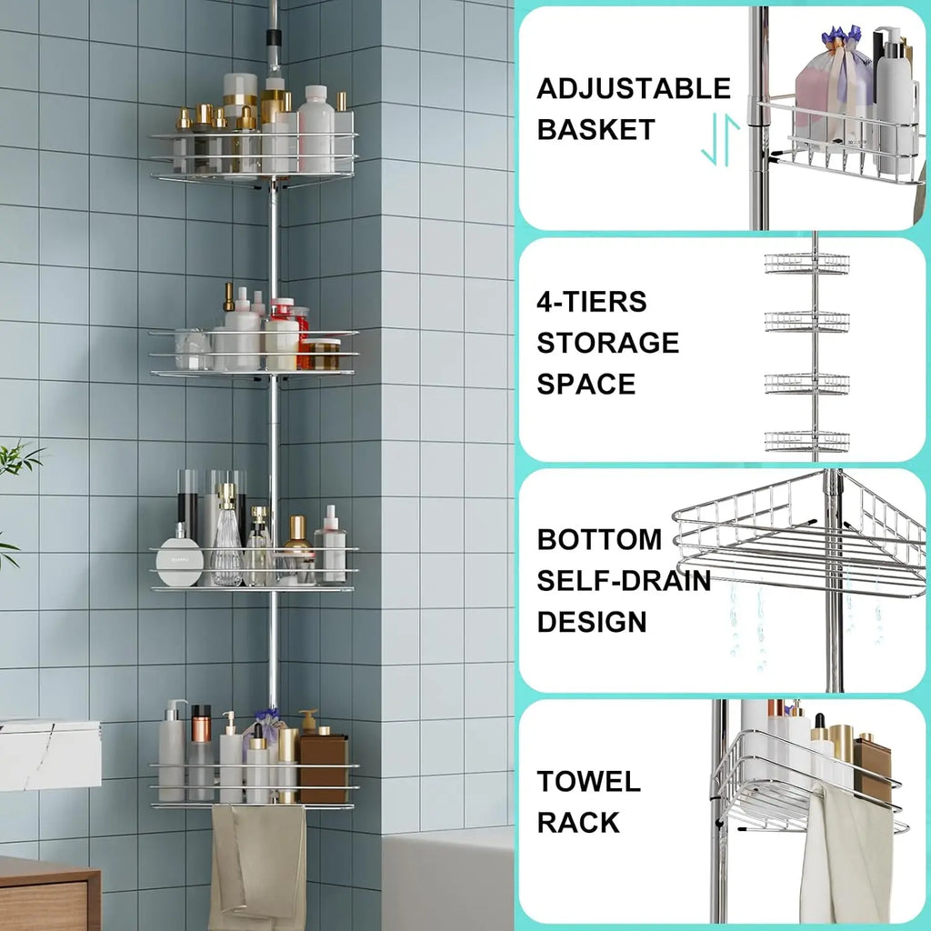 Bathroom Corner Shower Organizer