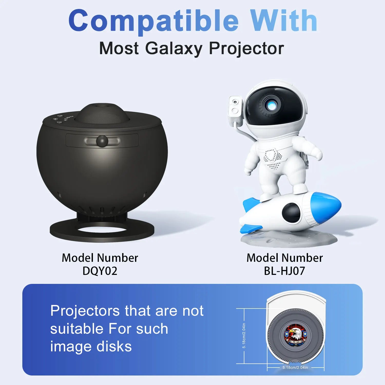 19-in-1 Galaxy Projector, 360° Rotate, LED Star Projector