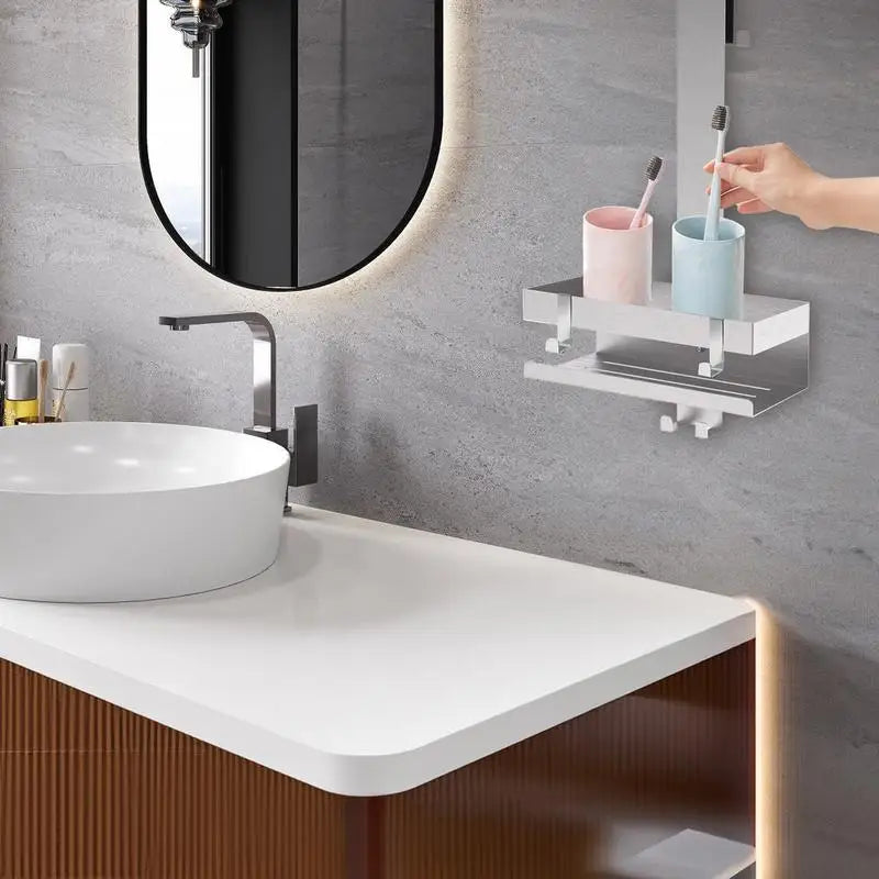 Glass Door Mount Shower Shelf
