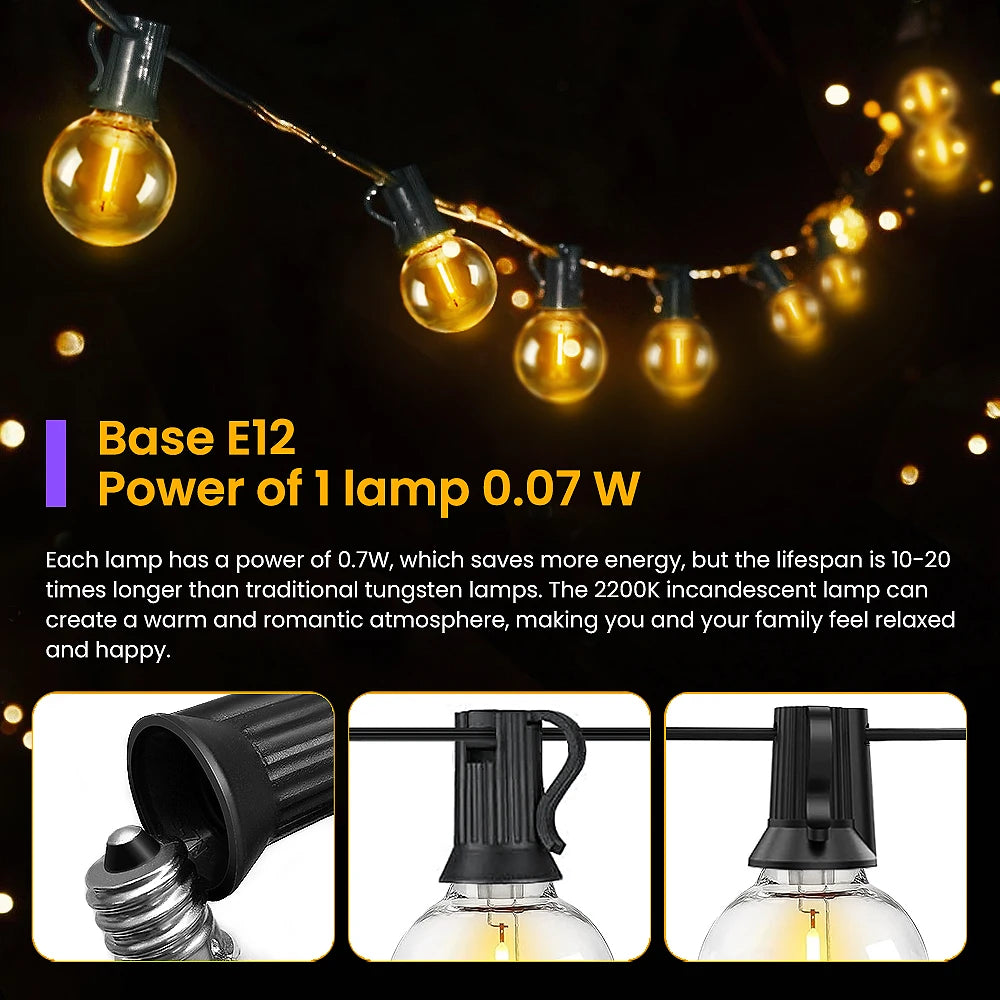 LED Globe String Lights