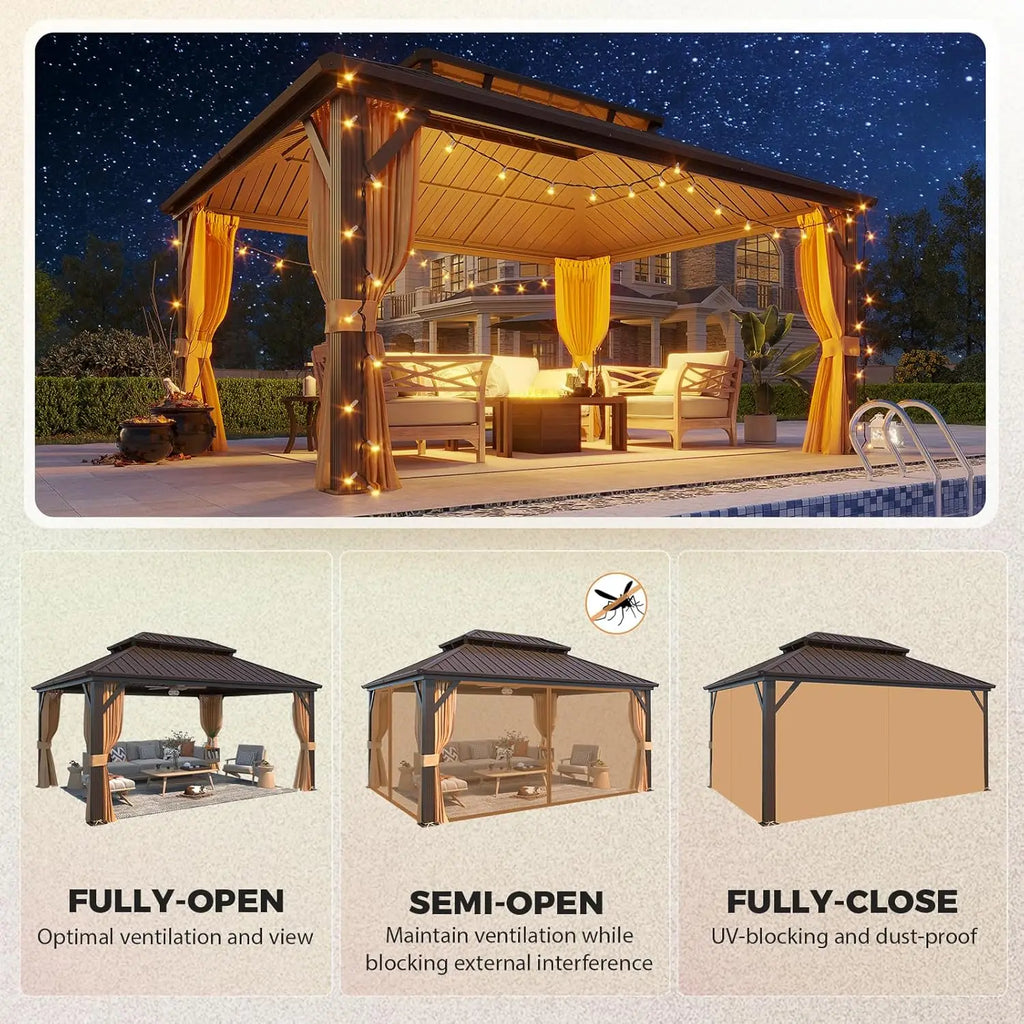 12x16 Hardtop Gazebo