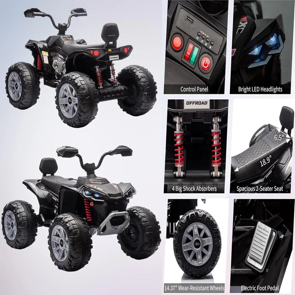Kids Electric 2 Seater ATV 4-Wheeler