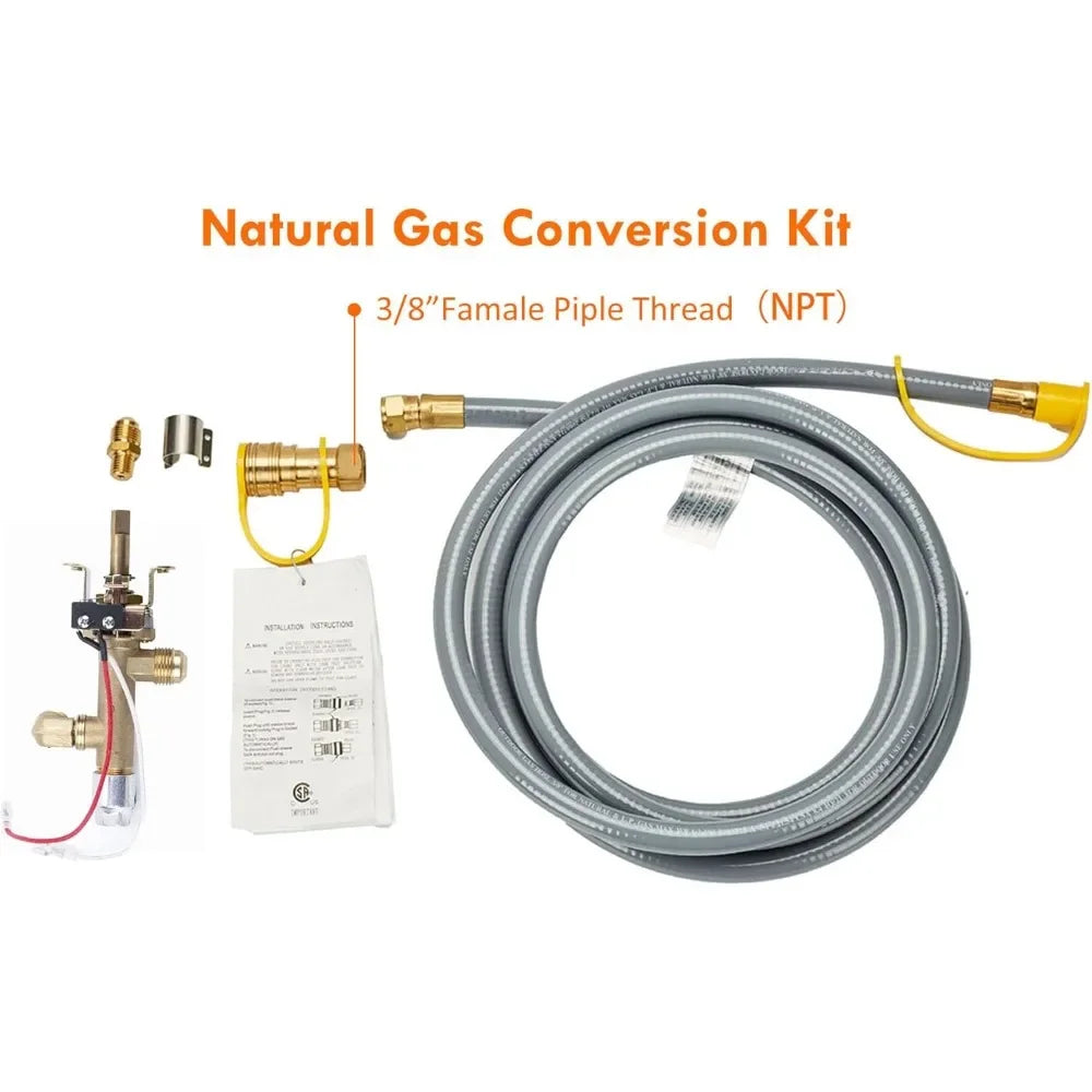 Propane Fire Pit with Natural Gas Conversion Kit
