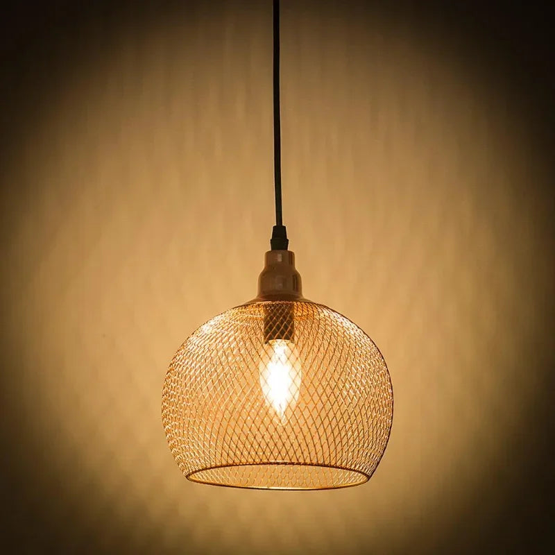 Rose Gold Bird Cage Chandelier