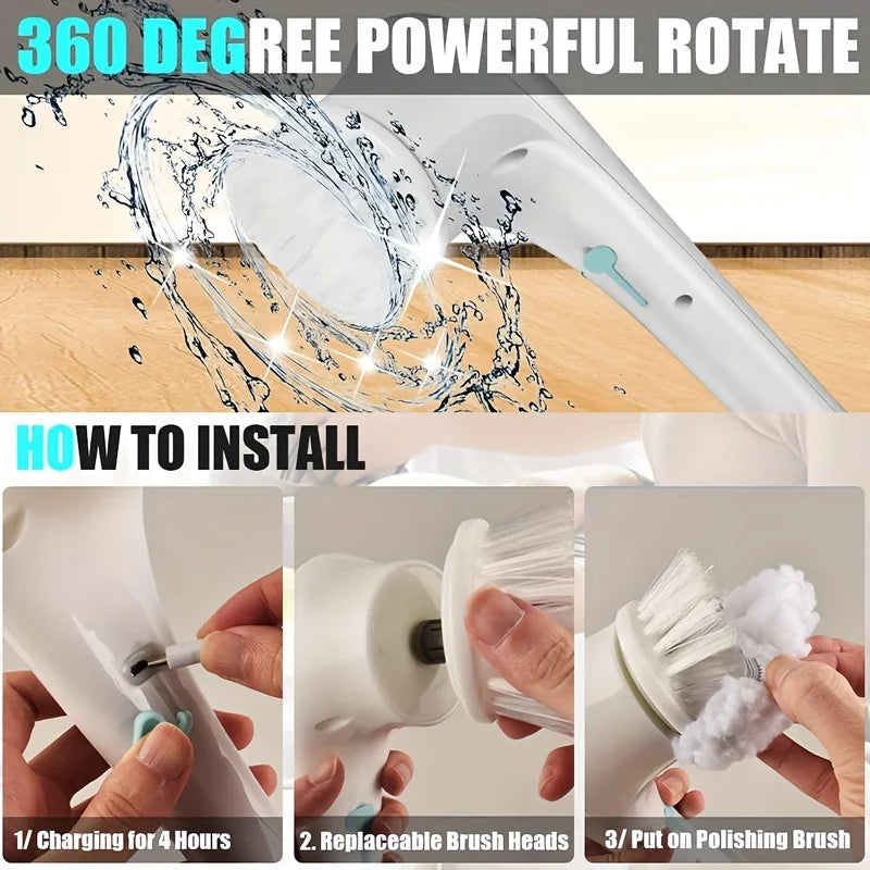 5-In-1 USB Electric Cleaning Brush