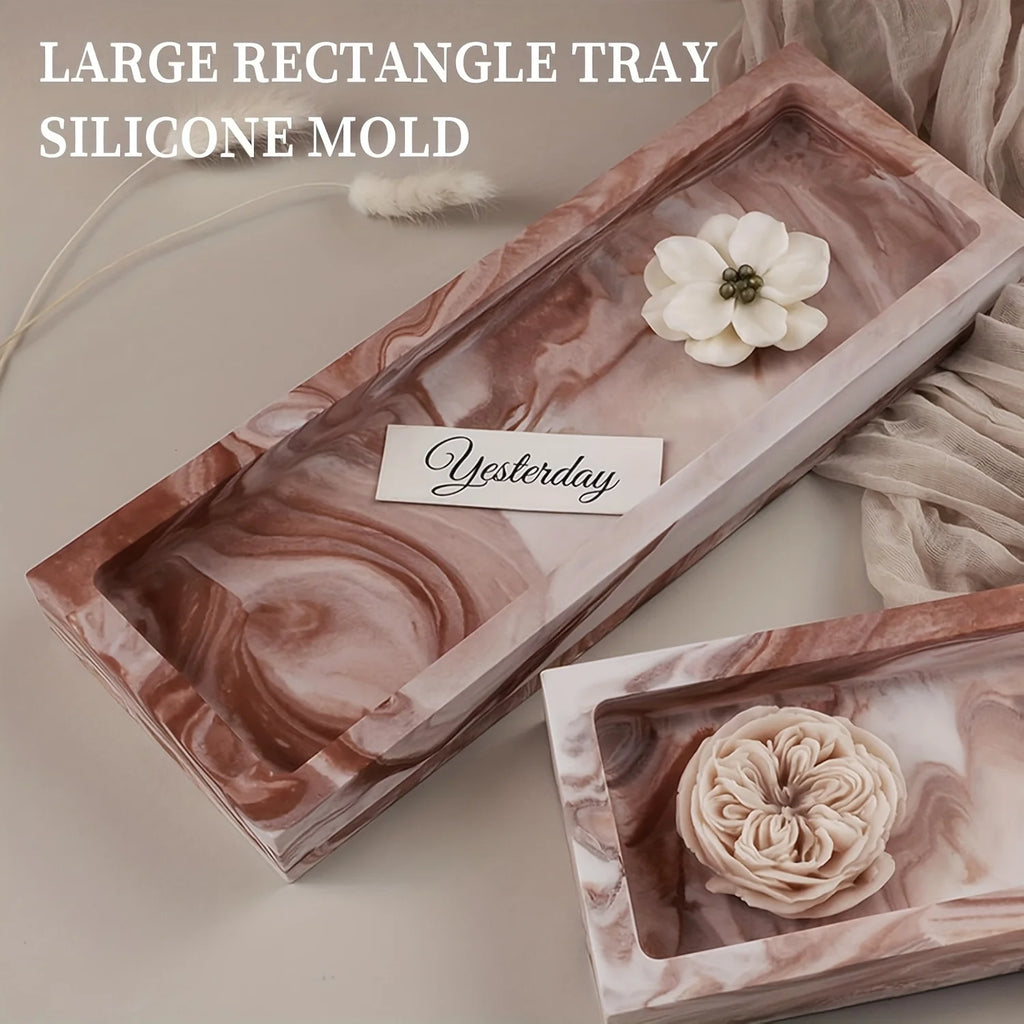 12.3-inch Large Silicone Tray With Edge