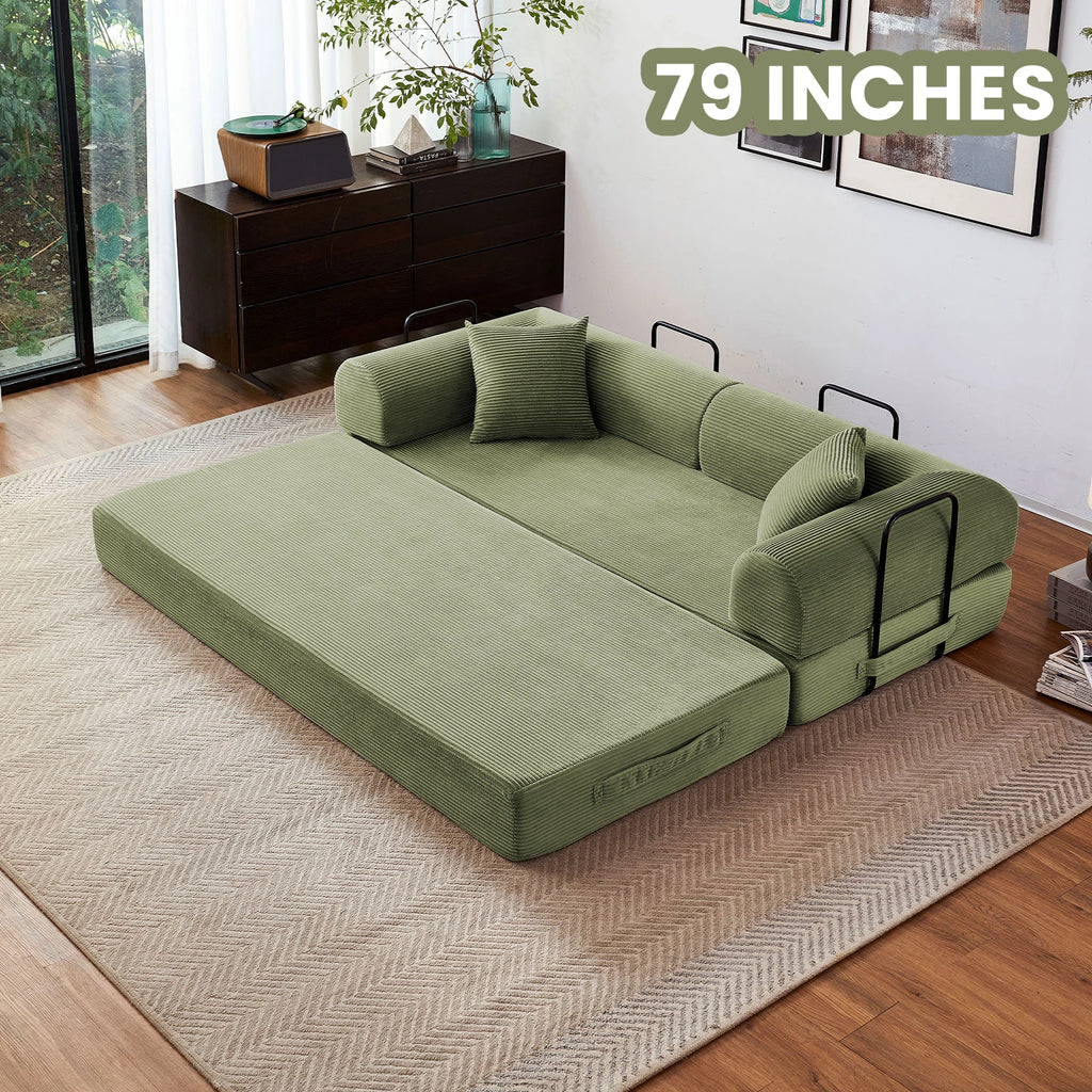 Boneless Foldable Convertible Futon Sleeper
