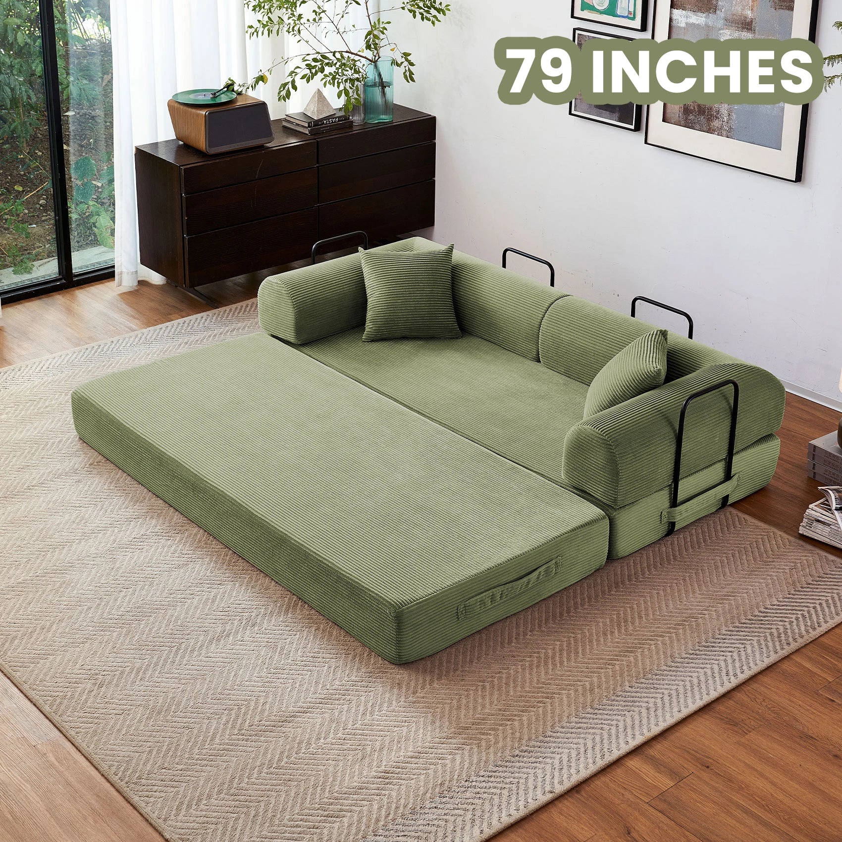 Boneless Foldable Convertible Futon Sleeper