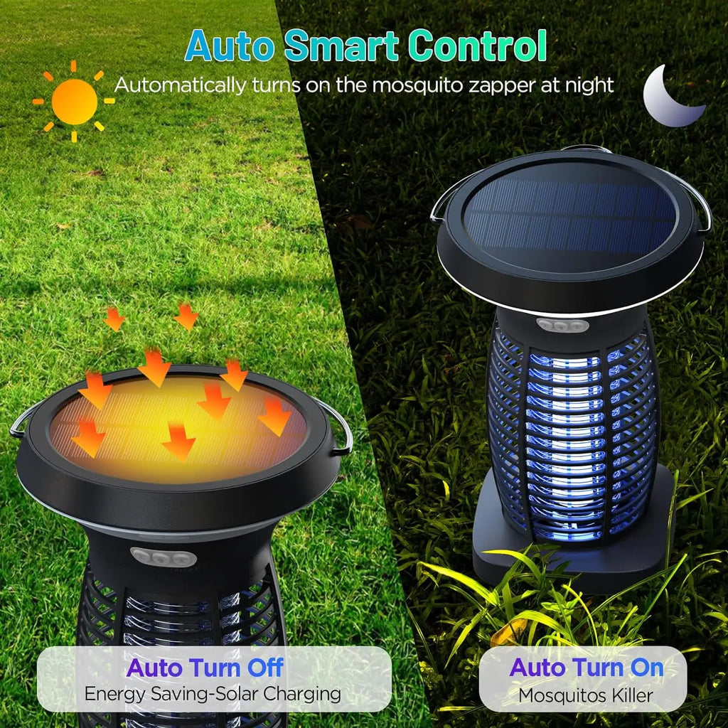 Solar Bug Zapper, Waterproof, Rechargeable, LED
