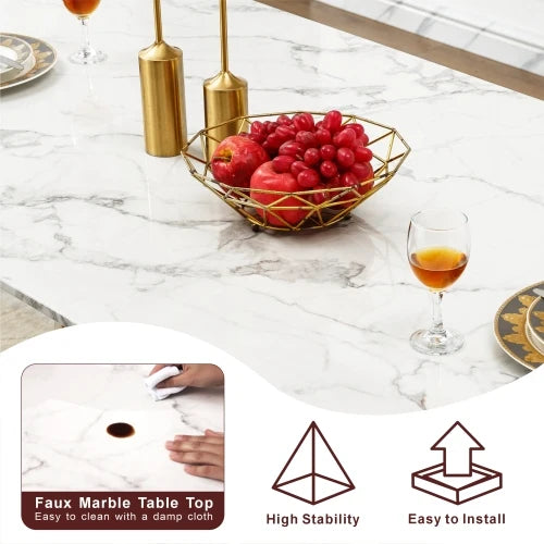 Marble 70" Dining Table