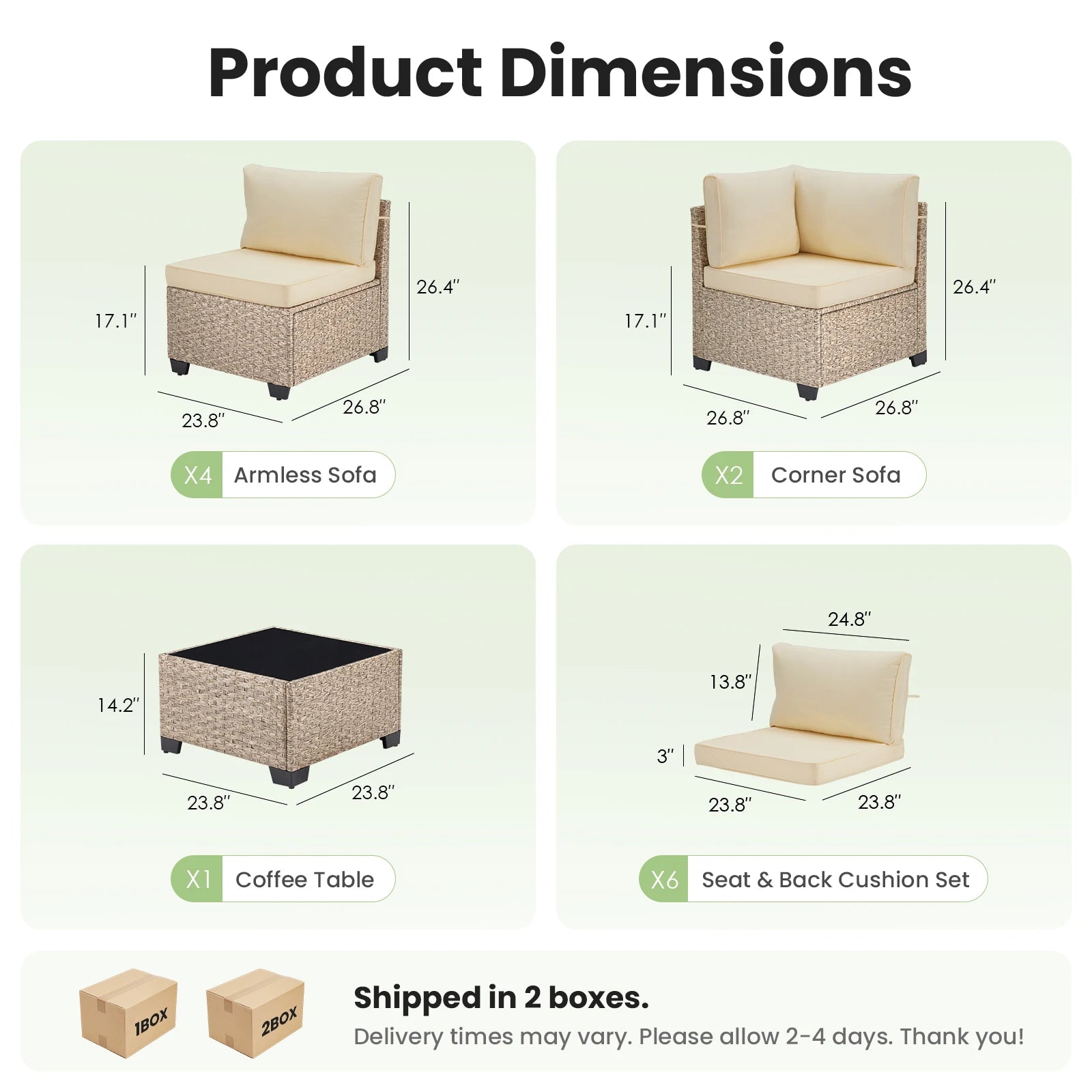 7-Piece Patio Set  All-Weather Outdoor/Tempered Glass.