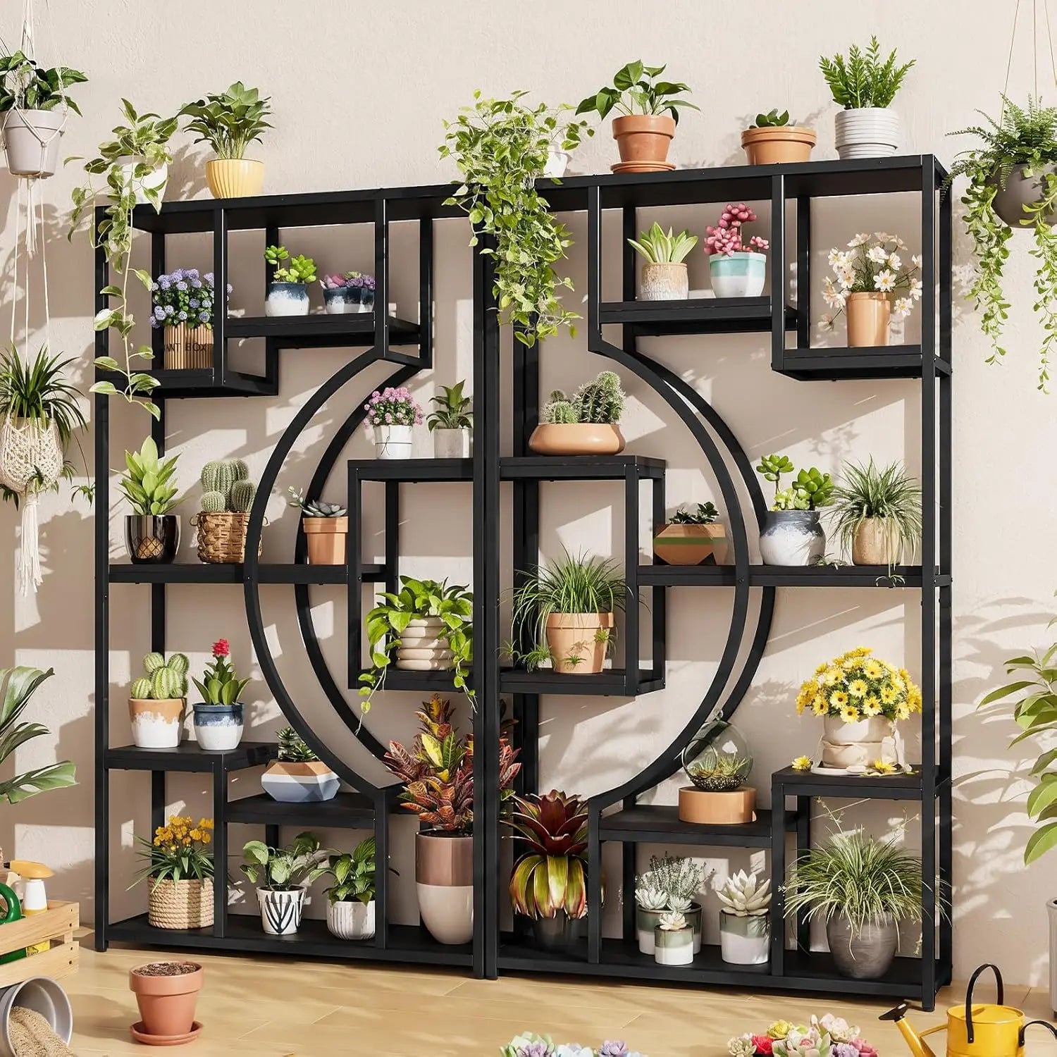 70.8" Tall Bookshelf Set of 2