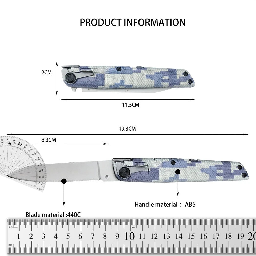 4 Colors Folding Knife with Nylon Sheath