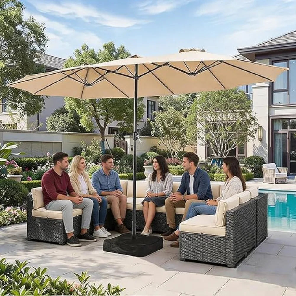 15ft Patio Umbrella with Base