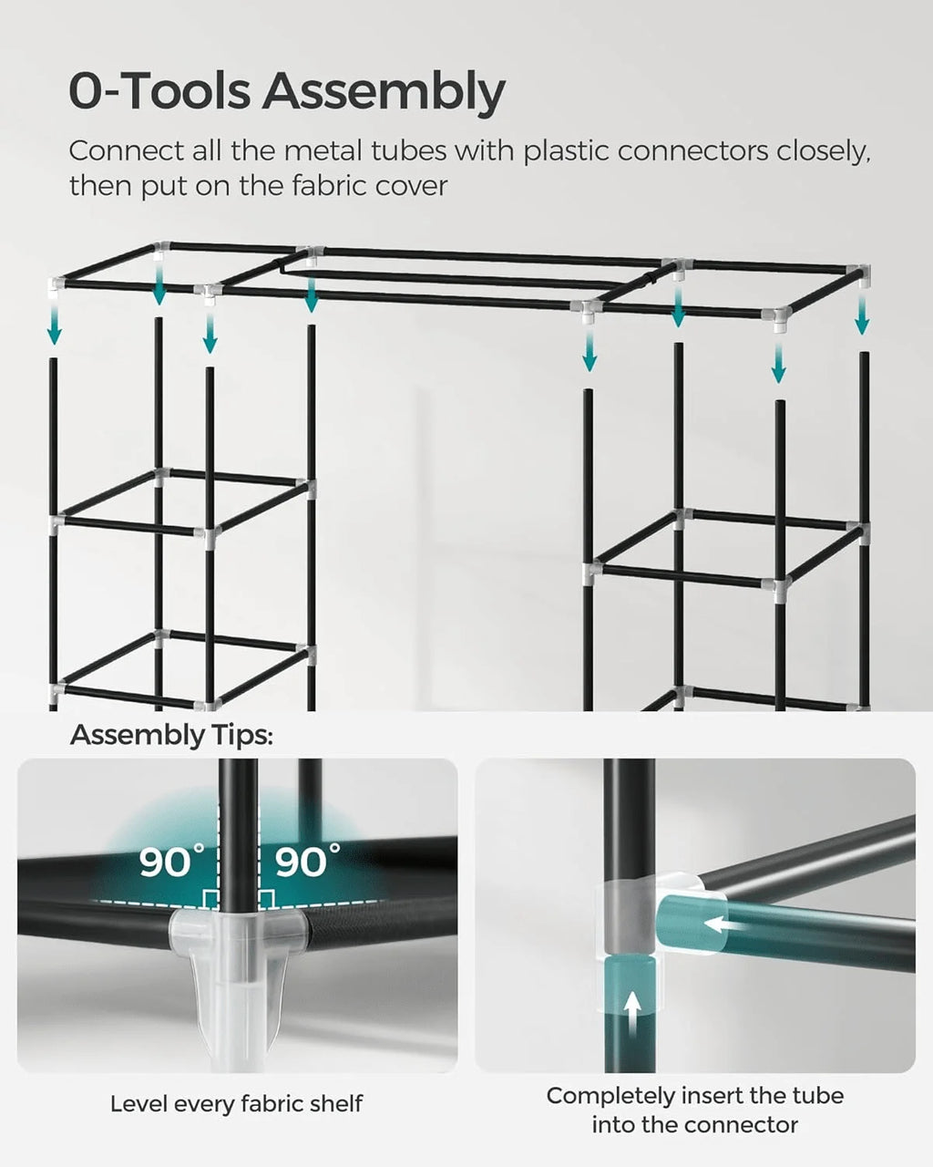 69" Inch Bedroom Wardrobe Organizer