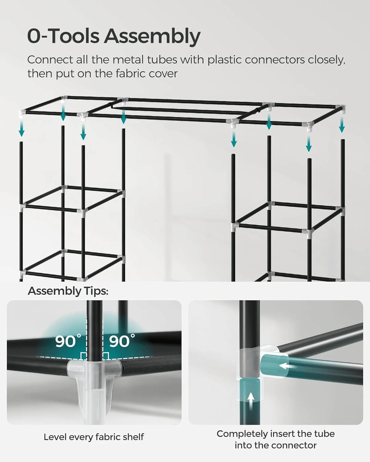 69" Inch Bedroom Wardrobe Organizer