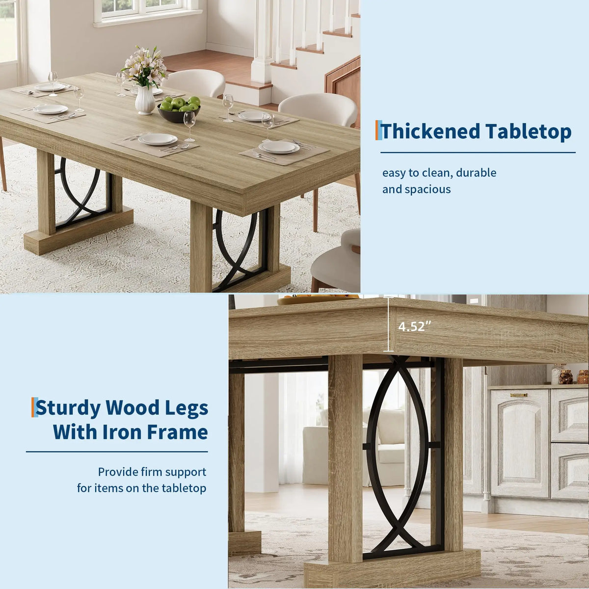 71 Inch Dining Table