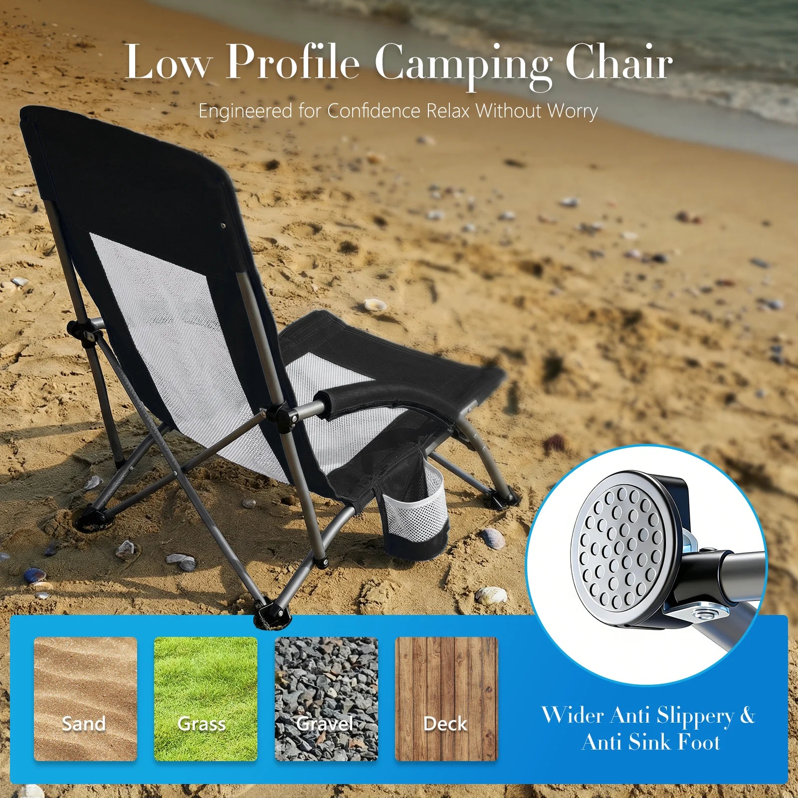 Low Beach Camping Chair