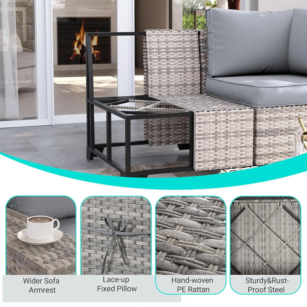 12-Piece Outdoor Patio Furniture Set