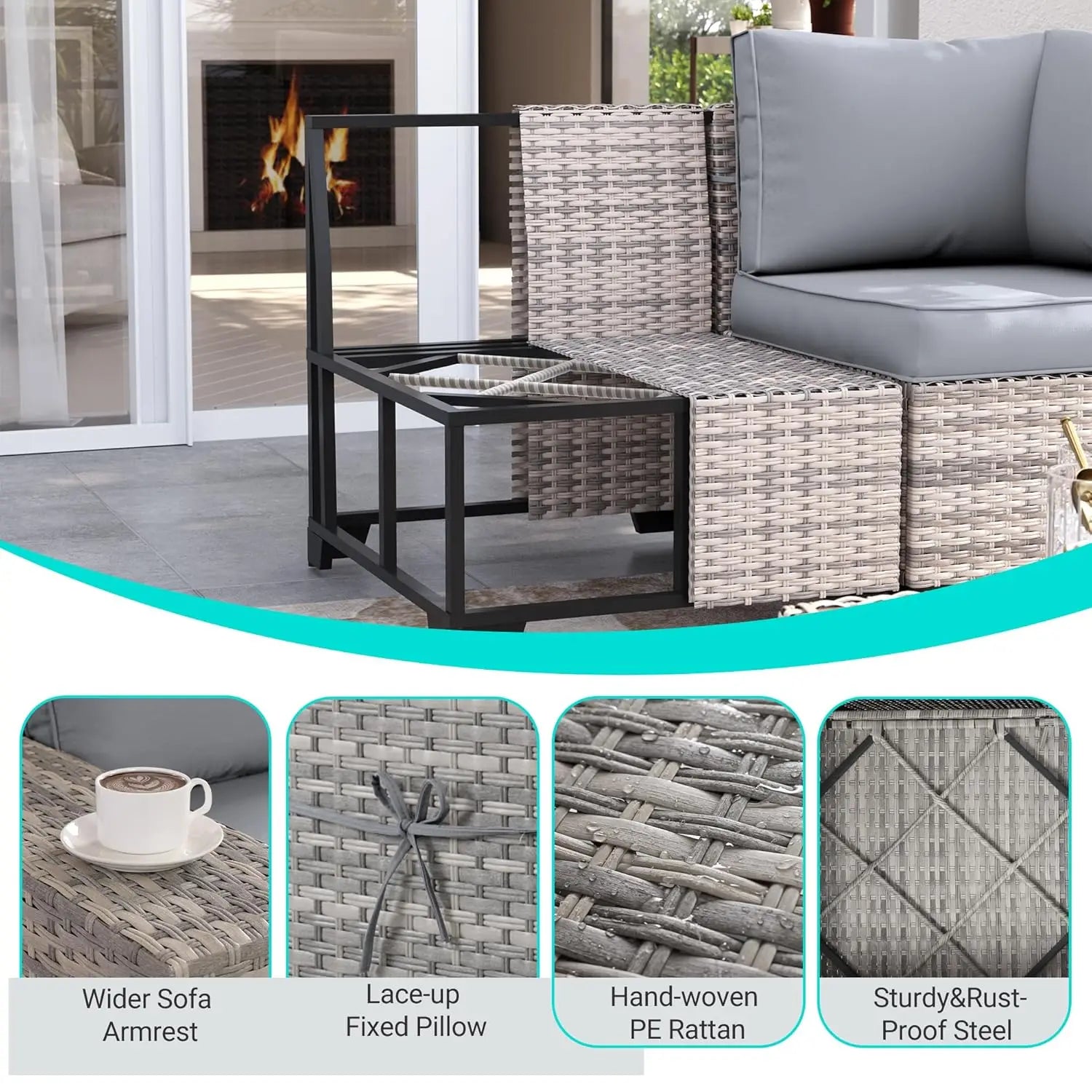 12-Piece Outdoor Patio Furniture Set