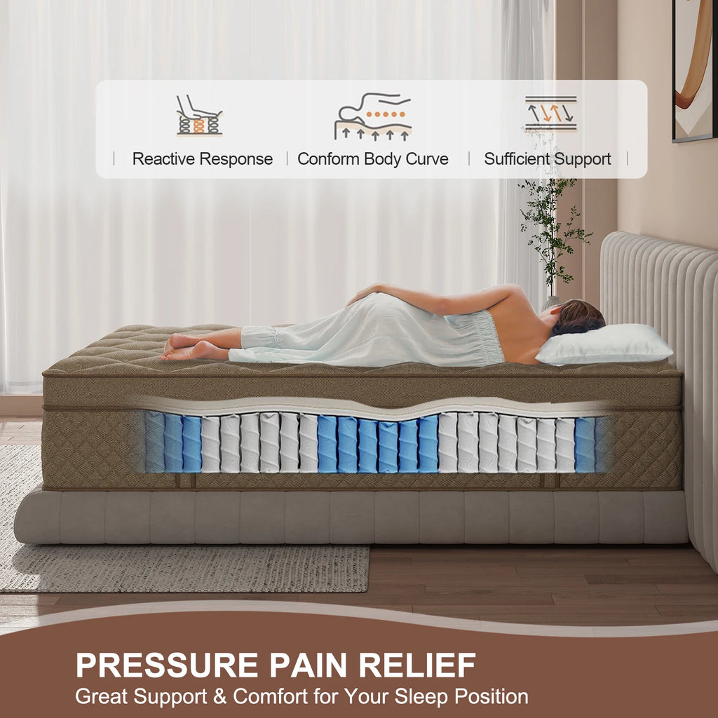 Gel Memory Foam  Pocket Spring Mattress