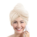 Solid color hair towel