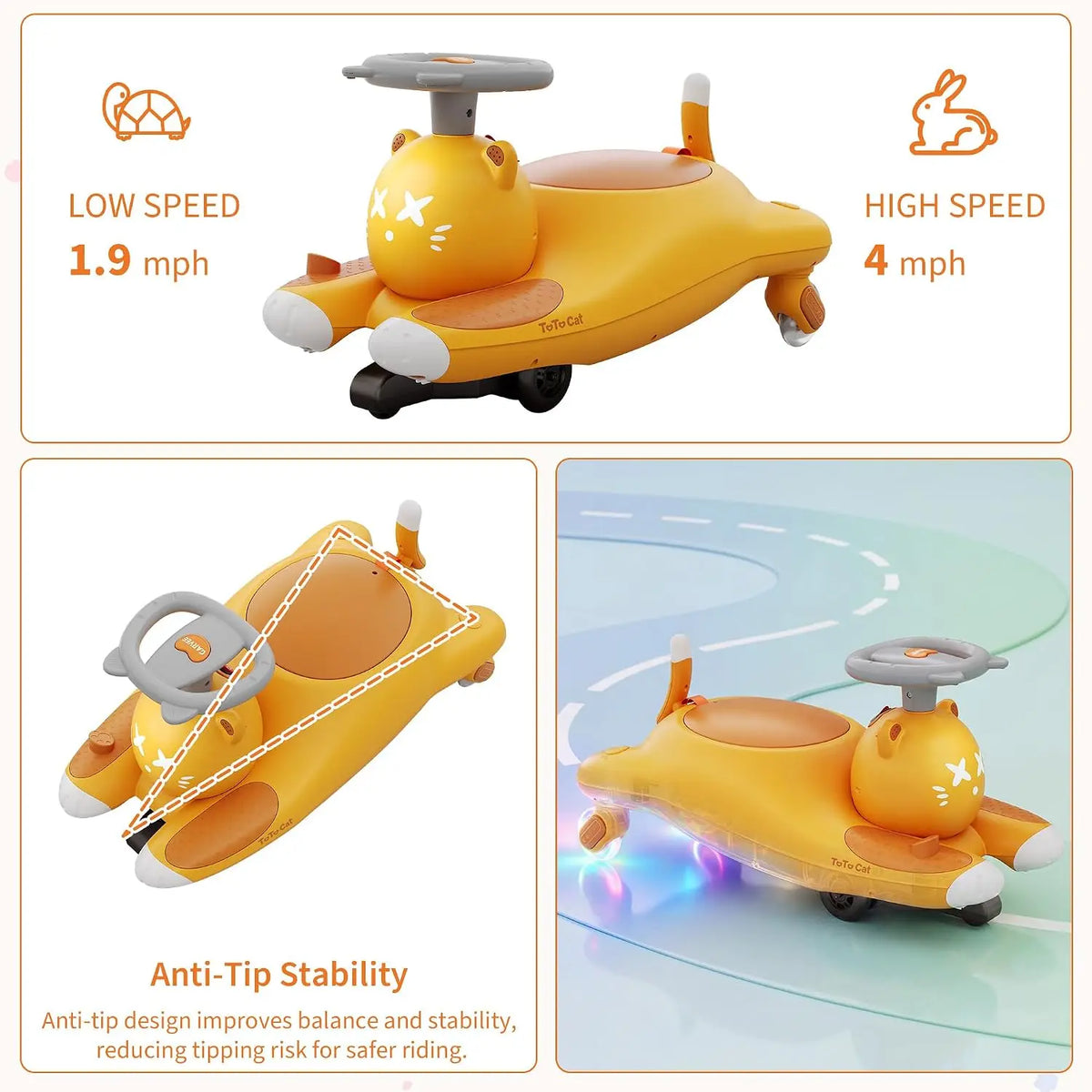 Electric Wiggle Car for Kids