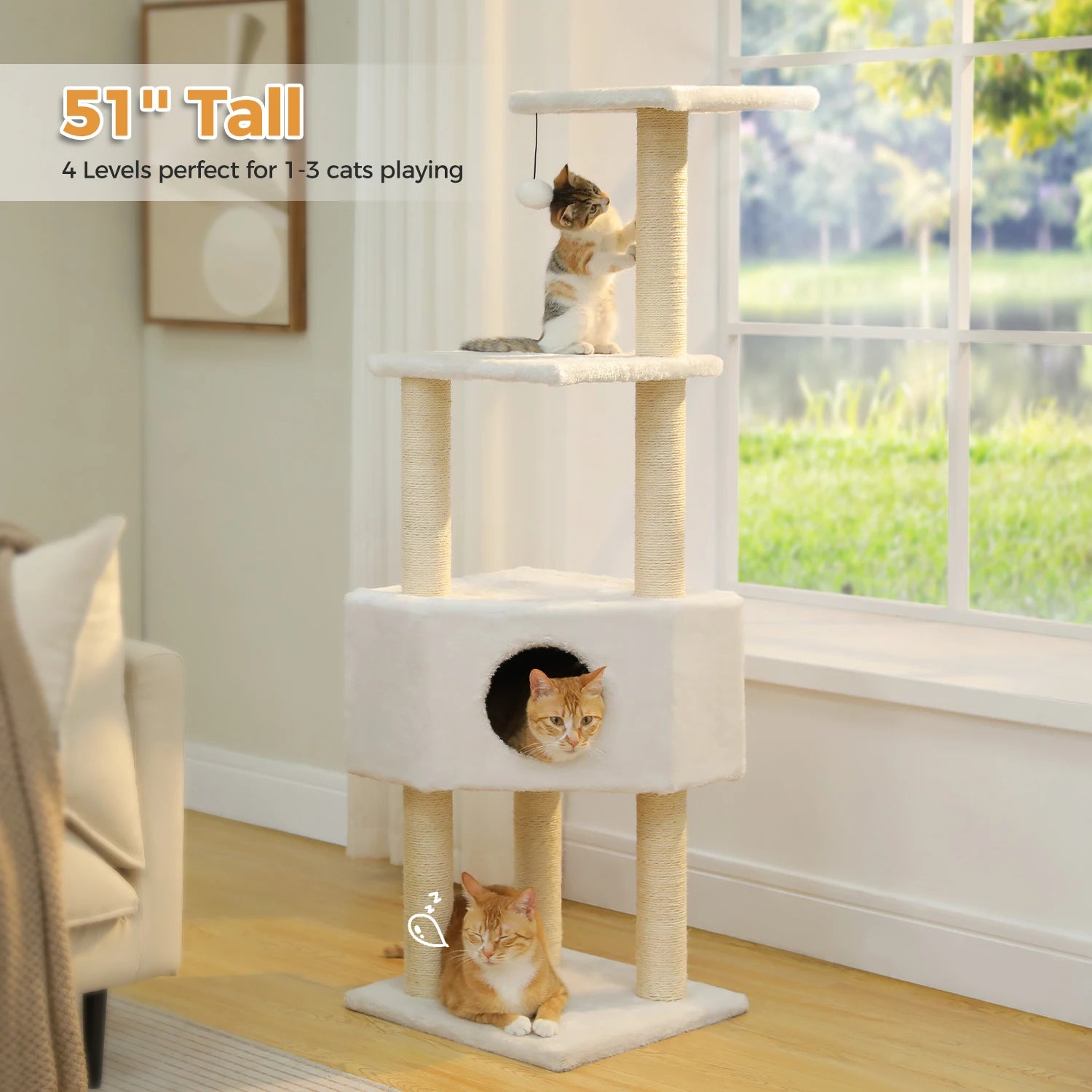 Cat Tower/house condo for Indoor Cats