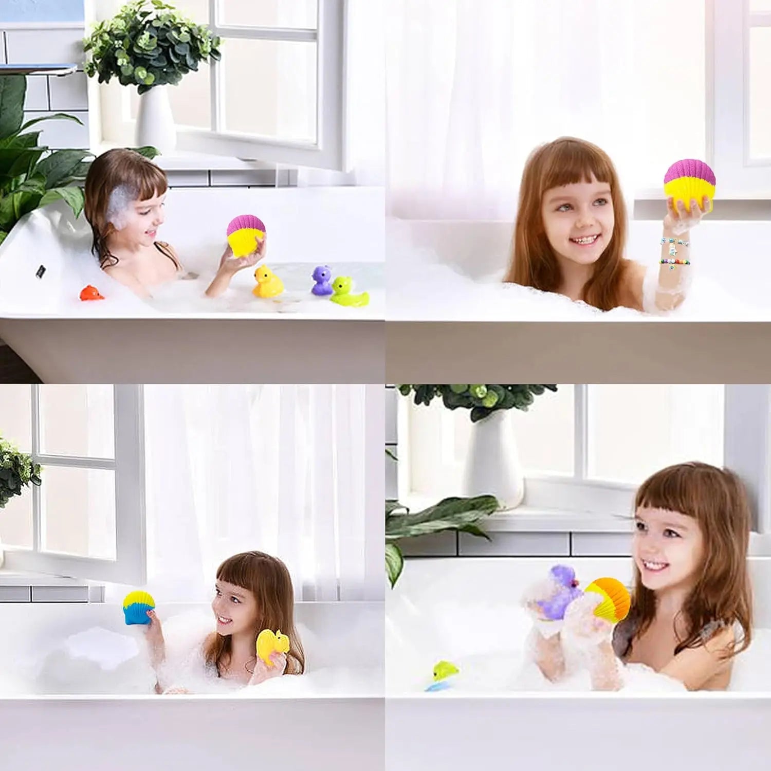 Kids Bath Bombs with Glow-in-Dark Toy