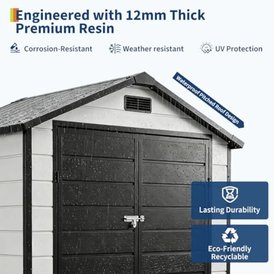 Outdoor Storage Shed with Floor