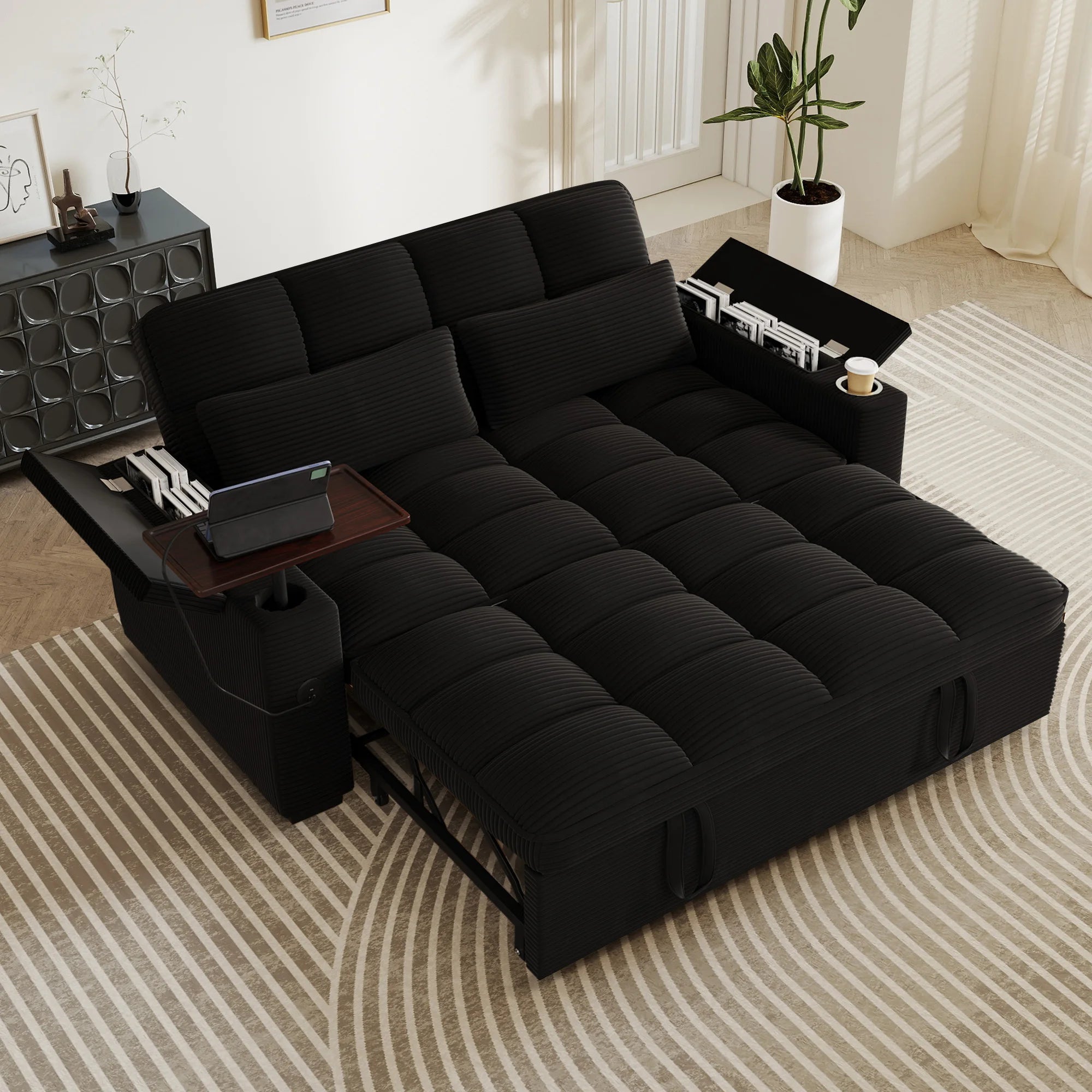 3-in-1 Folding Convertible Sofa Bed