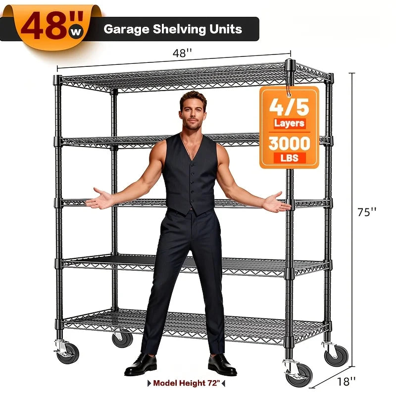 5-Shelf Storage Shelves