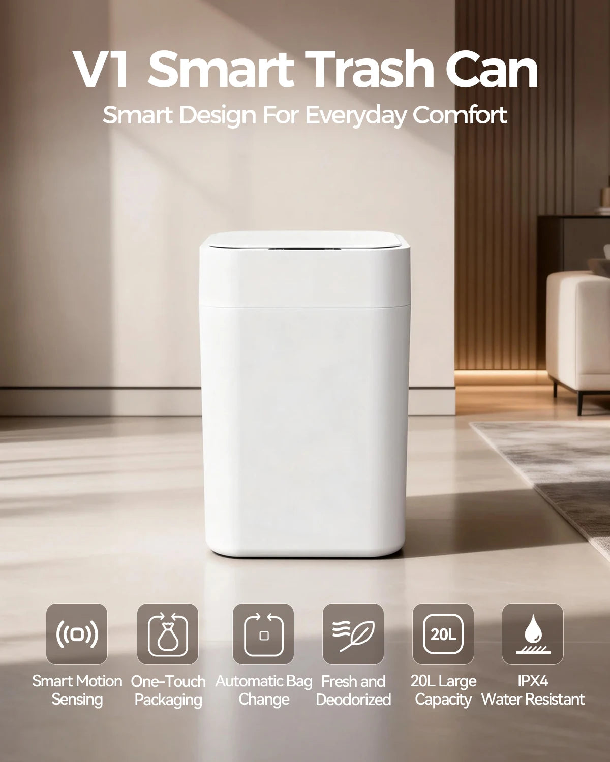 Automatic Self Changing Trash Can