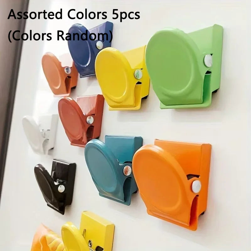 5-Piece Magnetic Fridge/Office Clips Multi-Color