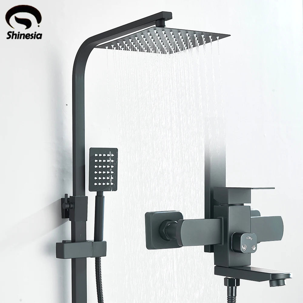Black Luxury Bathroom Shower Faucet
